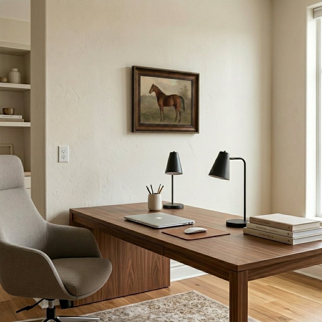 Vintage Horse in Classical Animal Print with A Canvas Wall Art – Pormipone