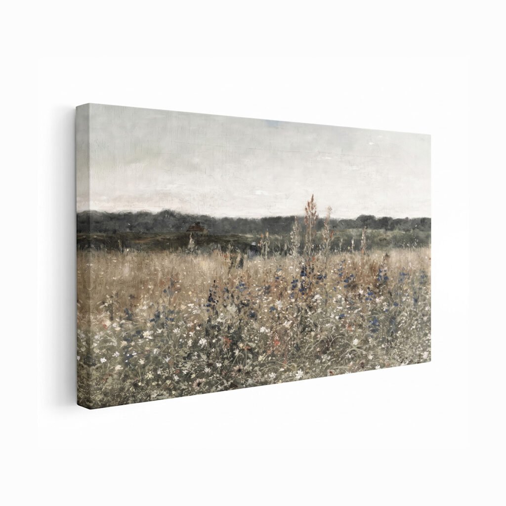 PORMIPONE 36x24in Twilight Meadow Canvas Wall Art