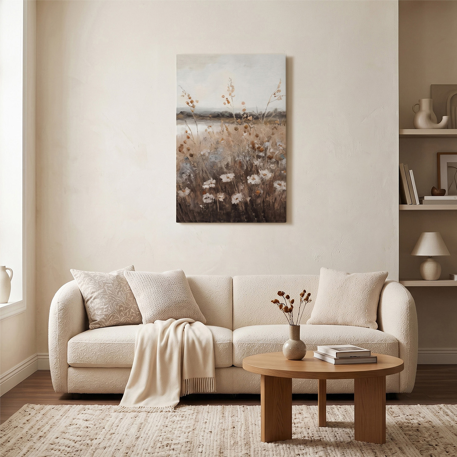 PORMIPONE 24x36in Autumn Field Whisper Canvas Wall Art - 图片 2