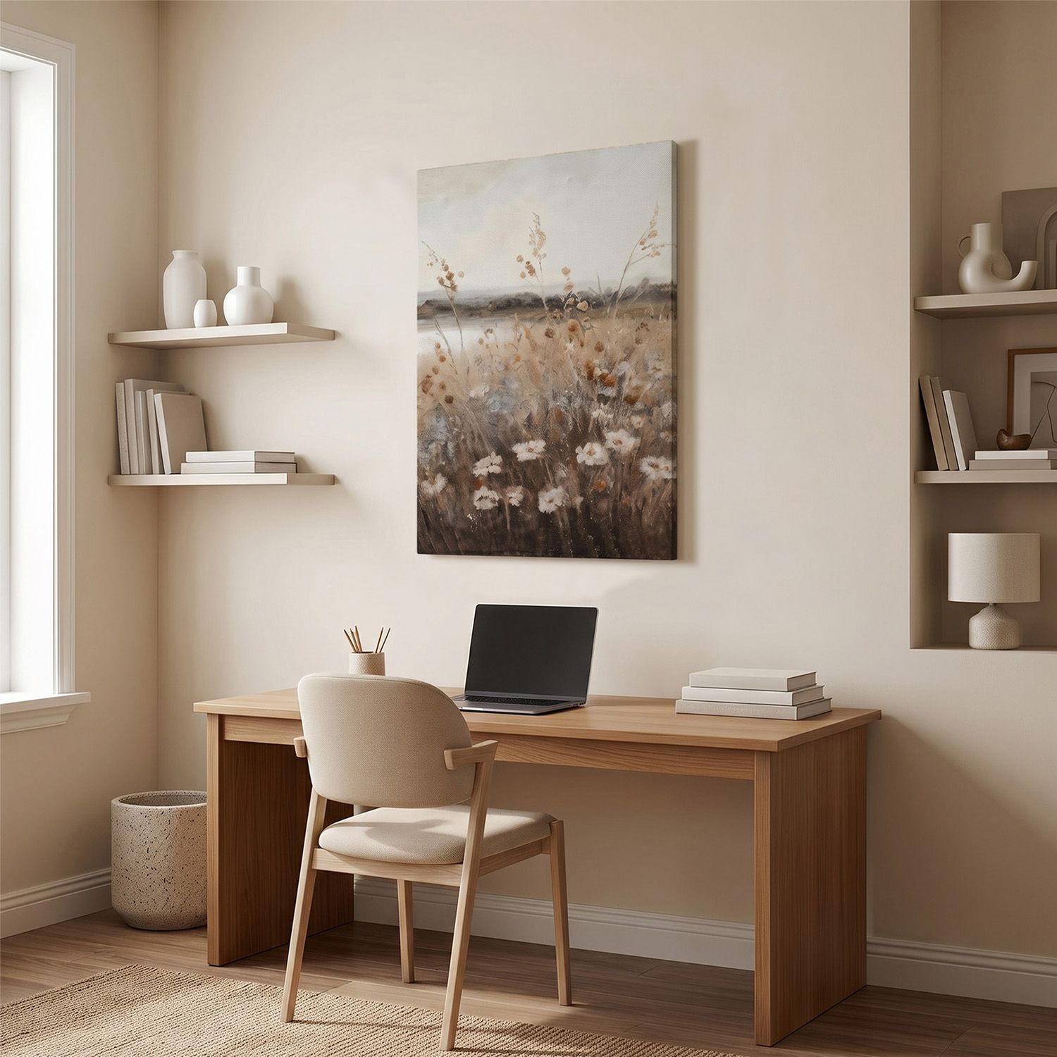PORMIPONE 24x36in Autumn Field Whisper Canvas Wall Art - 图片 3