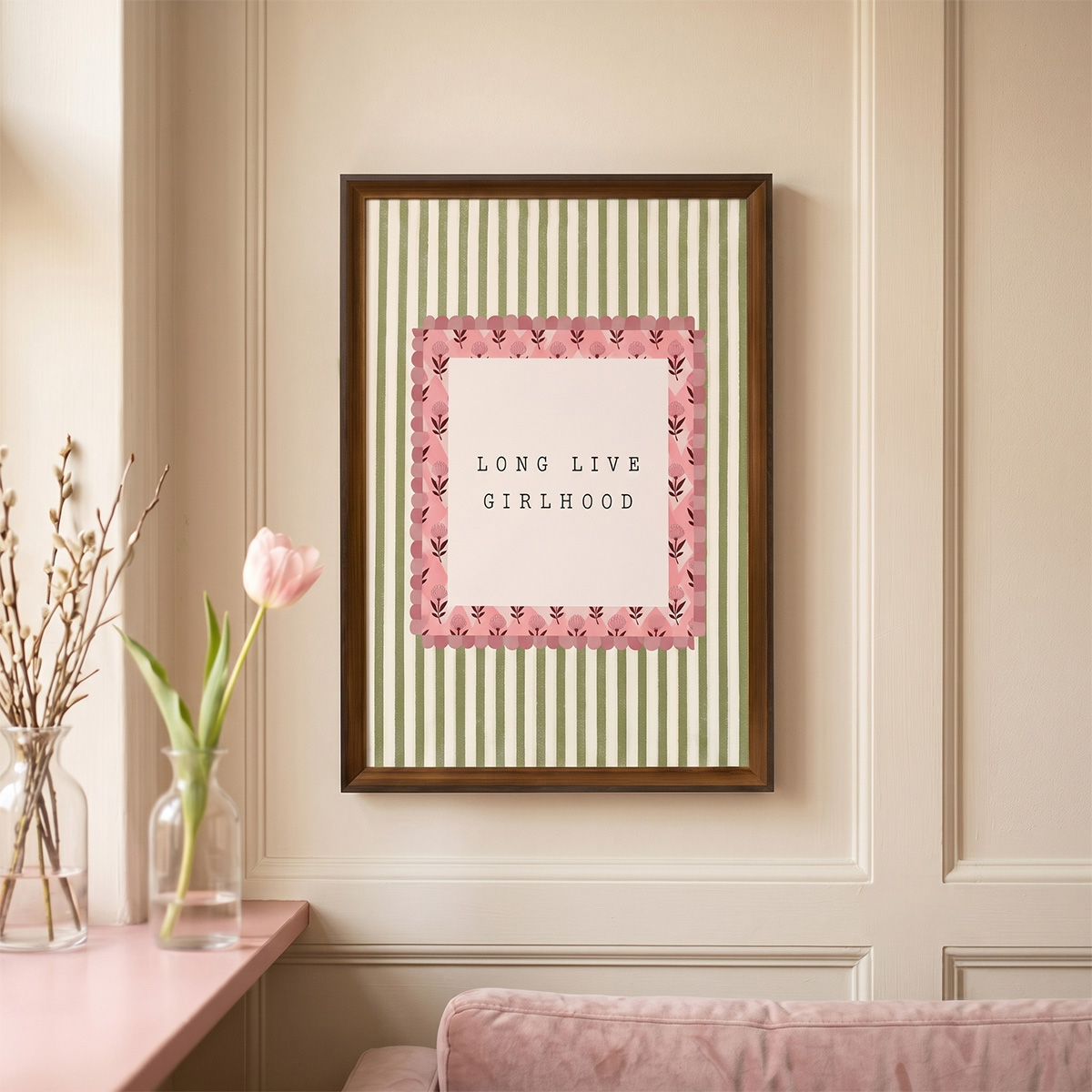 PORMIPONE 24x16in Long Live Girlhood Canvas Wall Art - 图片 4