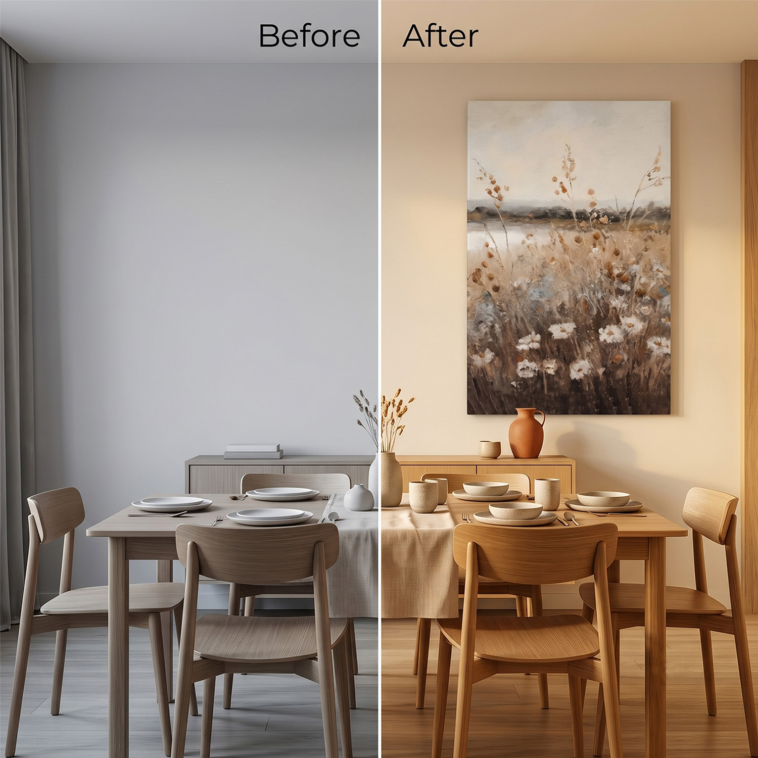 PORMIPONE 24x36in Autumn Field Whisper Canvas Wall Art - 图片 5