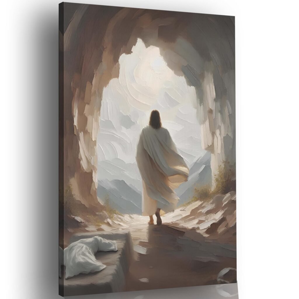 Jesus Resurrection Wall Art – Pormipone Canvas Wall Art