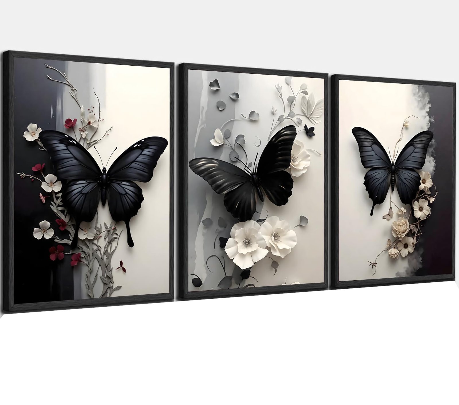 Black Butter Fly Canvas Wall Art – Pormipone Canvas Wall Art