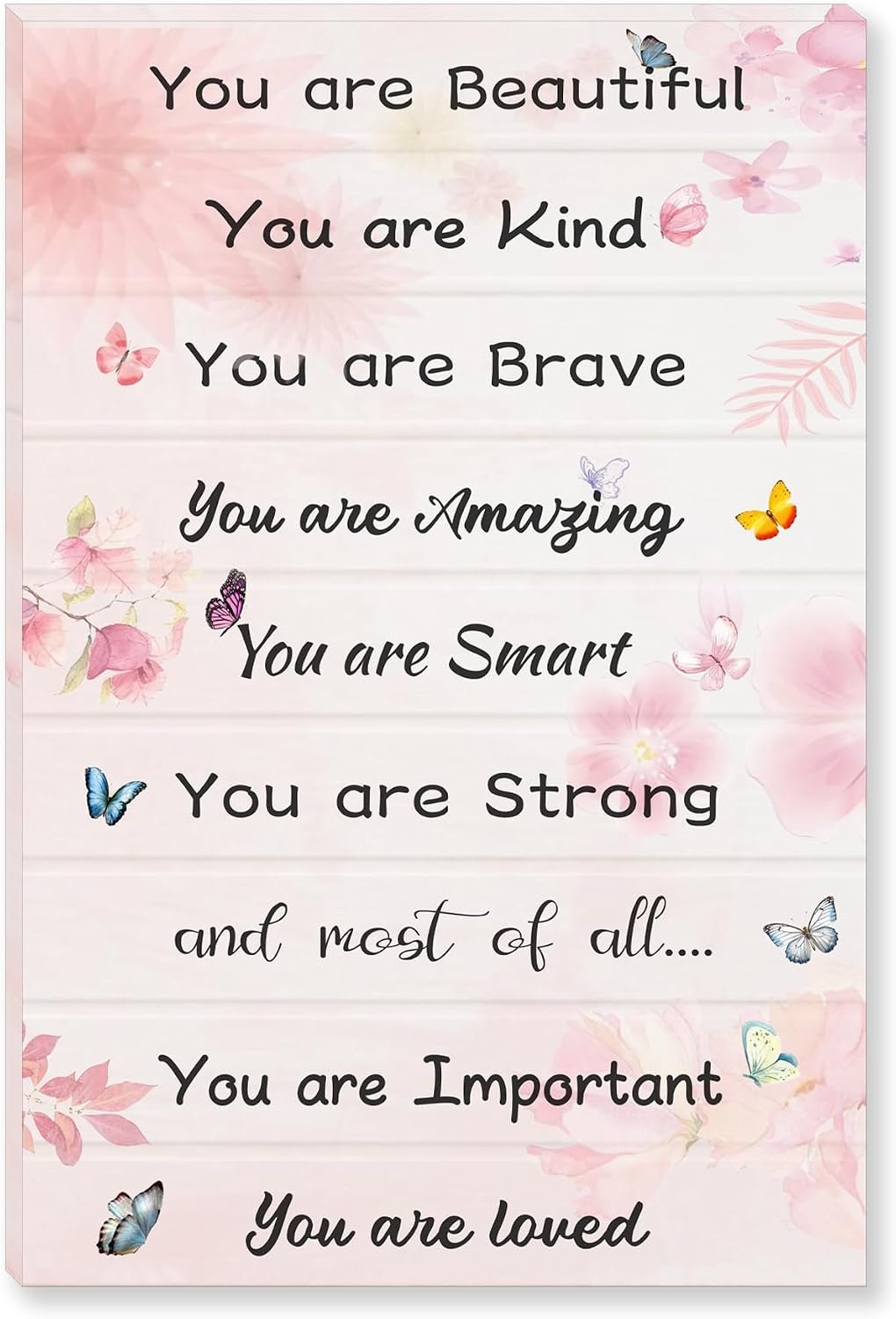 Butterfly Phrases Wall Art – Pormipone Canvas Wall Art
