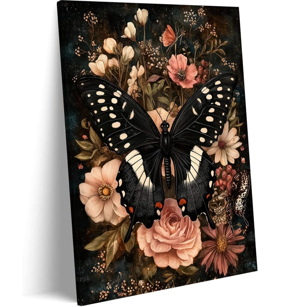 Vintage Butterfly Wall Art – Pormipone Canvas Wall Art