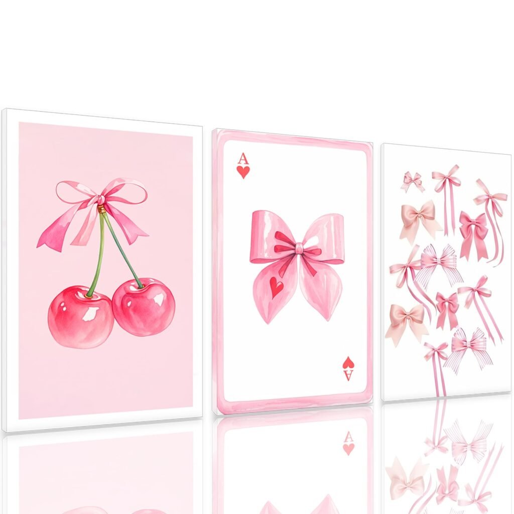 Pink Cherry Poster – Pormipone Canvas Wall Art