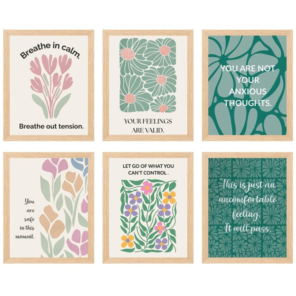 Green Mental Health Wall Art – Pormipone Canvas Wall Art