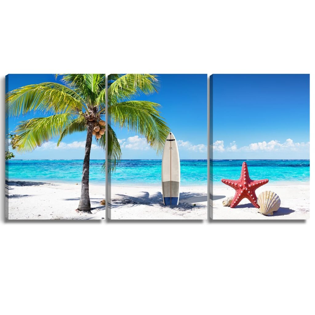 Summer Beach Wall Art – Pormipone Canvas Wall Art