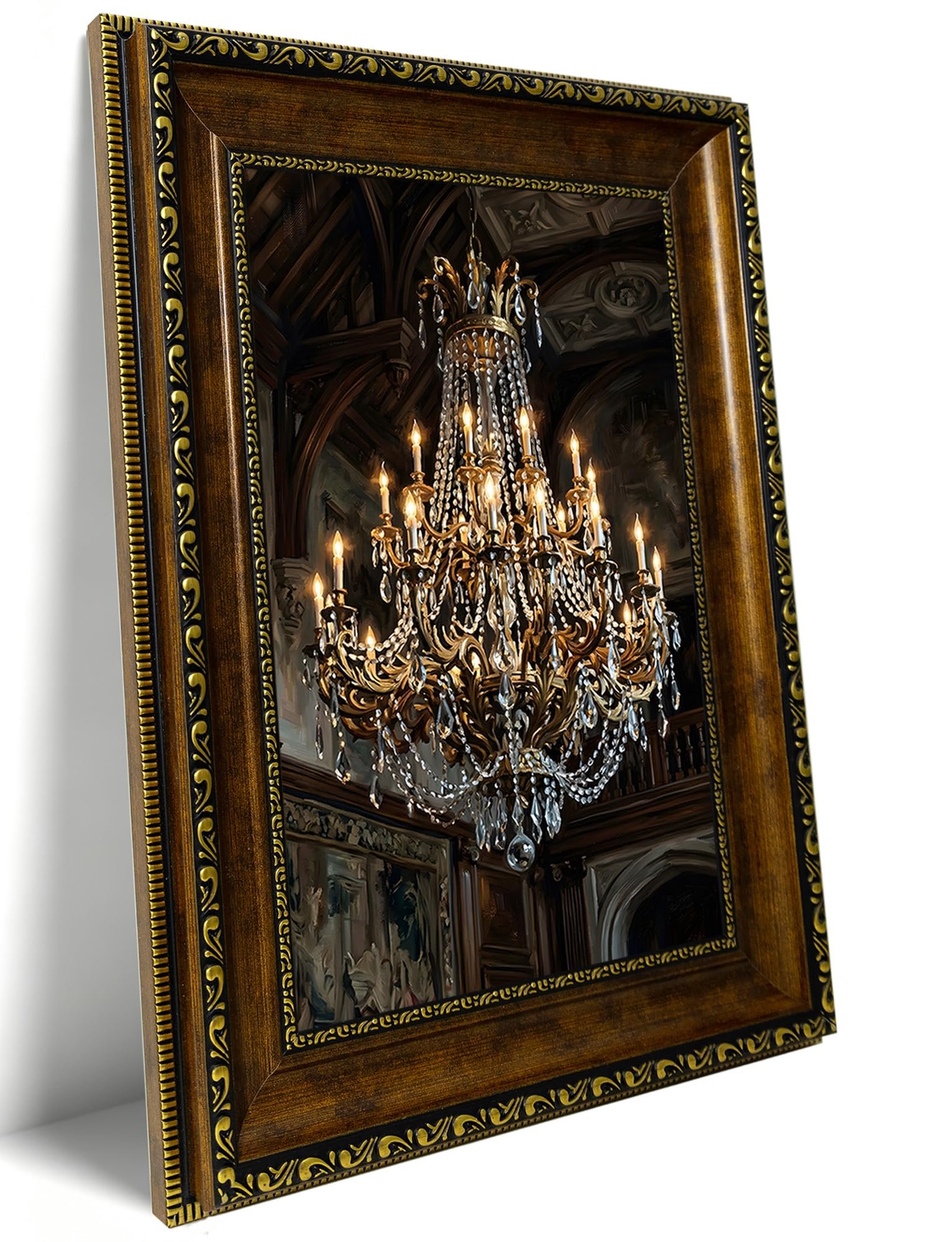 Crystal Chandelier Wall Art – Pormipone Canvas Wall Art