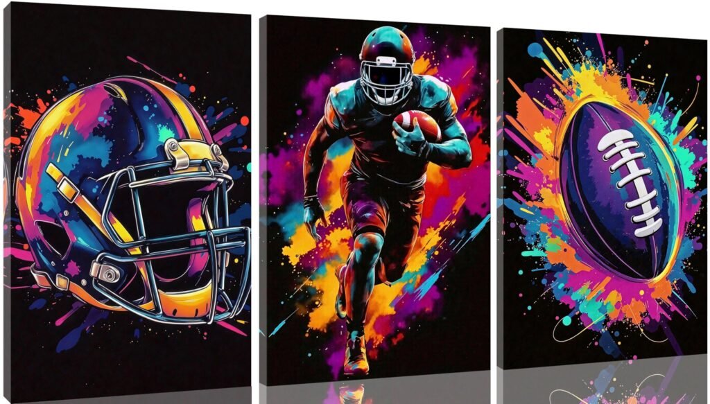 Football Wall Art – Pormipone Canvas Wall Art
