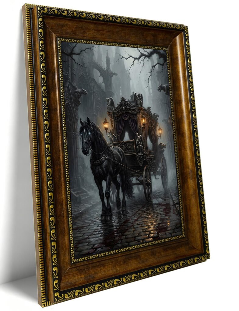 Ghost Carriage Wall Art – Pormipone Canvas Wall Art