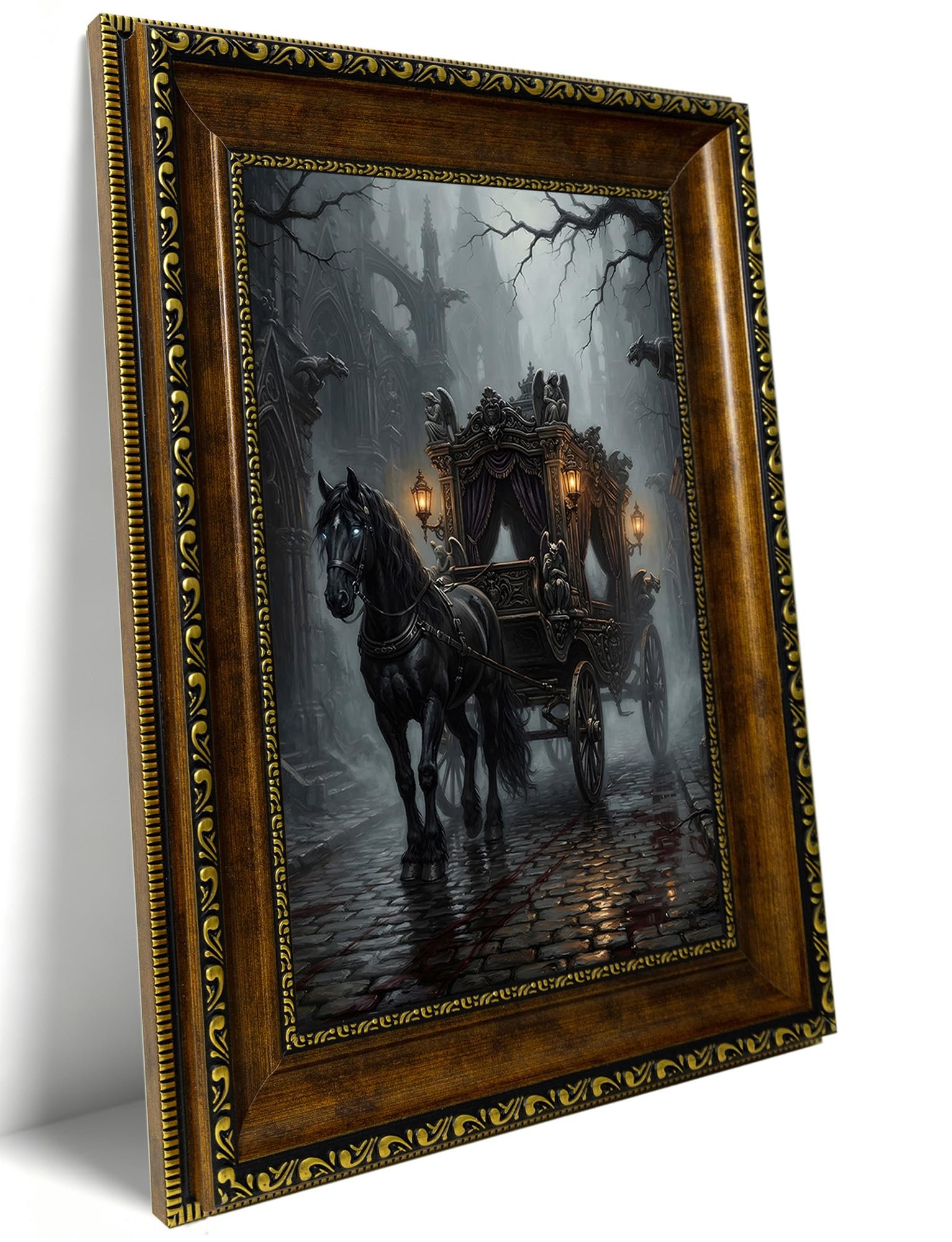 Ghost Carriage Wall Art – Pormipone Canvas Wall Art