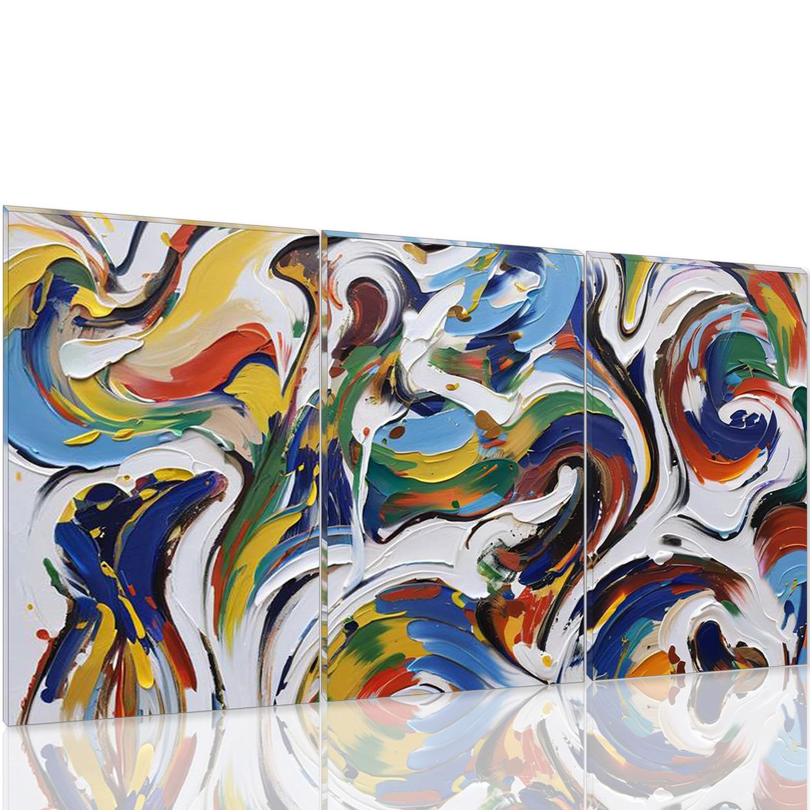 River Terraces Abstract Poster – Pormipone Canvas Wall Art